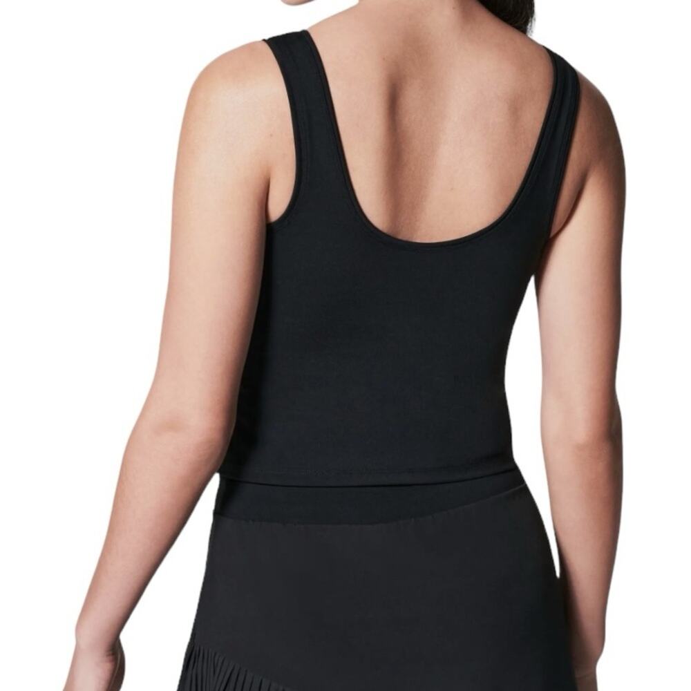 Spanx Get Moving Fitted Black Tank Top NWTs Size XL - Picture 2 of 8